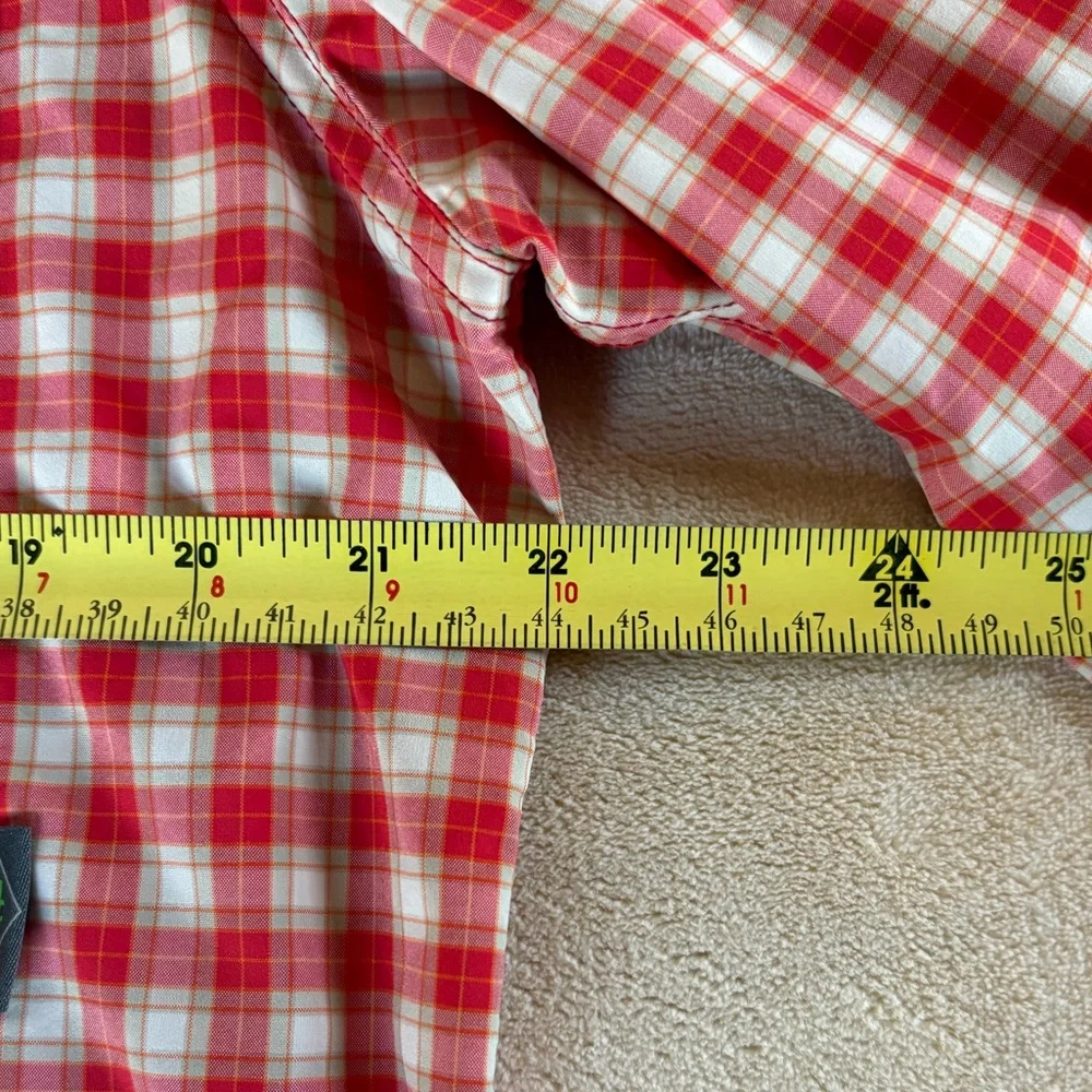 Stio Red and White Plaid Shirt - Picture 6 of 8